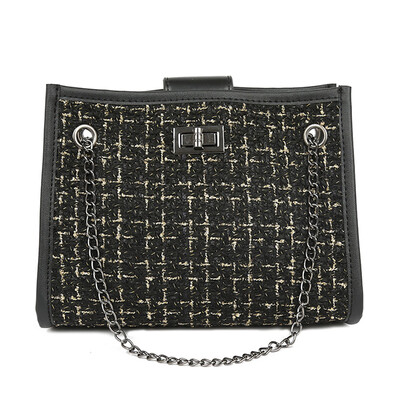 

Shoulder Bag Women Small Bag Woolen Shoulder Diagonal Package Ins Super Fire Chain Bag Leather Handbag Bag