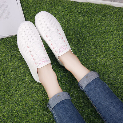 

Small white shoes female 2019 summer summer new breathable wild tide shoes flat white shoes net red student shoes autumn