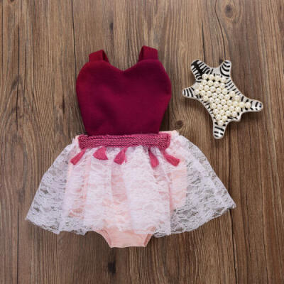 

Toddler Baby Girl Kids Birthday Party Princess Outfit Bow Tutu Skirt Dress Set