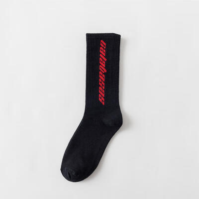 

Unisex Cotton Crew Socks Fashionable All-match Soft Breathable Letter Printed Socks For Men Women Sized 35-42