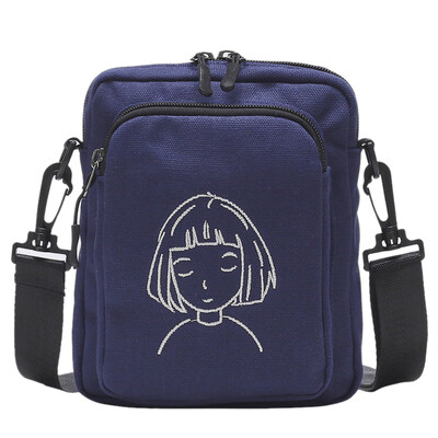 

Ins Sports New Canvas Leisure Slant Bag Women Korean Edition Simple One Shoulder Small Square Bag Man