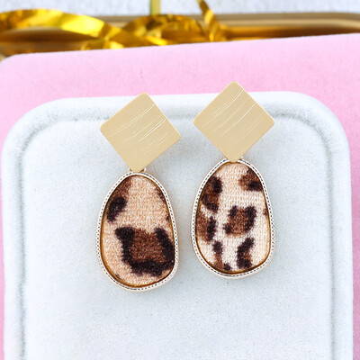 

Aretes de mujer modernos 2018 fashion leopard earrings holiday wind earrings temperament gift statement earrings for women