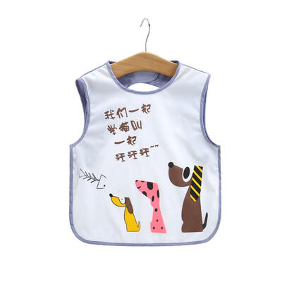 

Cartoon Baby Bibs Apron Adjustable Burp Cloths Sleeveless Feeding Clothes