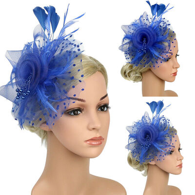

Women Cocktail Wedding Hats Hairpin Fascinator Lady Party Headpieces Wrap Gift