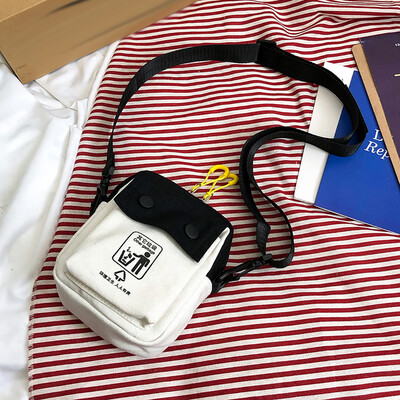 

Tailored Women Fashion Canvas Rubbish Bag Coin Purse Shoulder Messenger Casual Bags