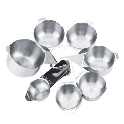 

Greensen 7Pcs Stainless Steel Measuring Cup Set for Kitchen Dry Cooking Baking Ingredients Measurement