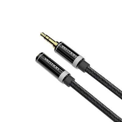

VENTION 35mm Audio Extension Cable Stereo Male to Female Audio Adapter AUX Cable for Car Smartphone PC MP3 5m1640ftBlack