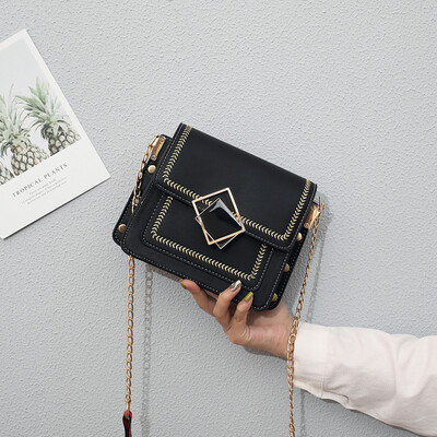 

Summer small fresh bag womens new fashion red bag foreign gas chain small square bag Joker Messenger bag