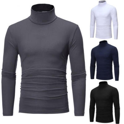 

Men&39s Thermal Cotton Turtle Neck Skivvy Turtleneck Sweaters Tops Stretch T Shirt
