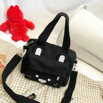 

Tailored Women Fashion Canvas Bear Coin Purse Shoulder Messenger Casual Bags