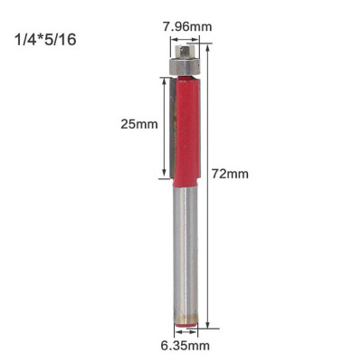 

〖Follure〗Flush Trim Router Bit Top & Bottom Bearing 1H X 14 Shank Woodworking Tool