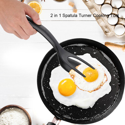 

2 in 1 Silicone Spatula Turner Heat-Resistant Non-Stick Kitchen Utensil Non-Slip Cooking Tool Spatula Silicone Spatula