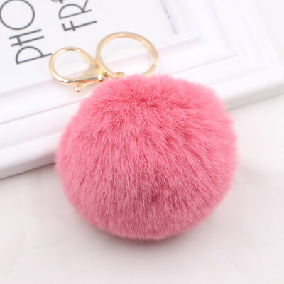 

Trinket Keychain Pompons Keychains Fur Keychain Fluffy Key Chains for Cars Keyrings Trinkets Pom Pom Keychain