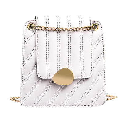 

Solid Color Leather Shoulder Mini Handbags Women Chain Flap Crossbody Bags