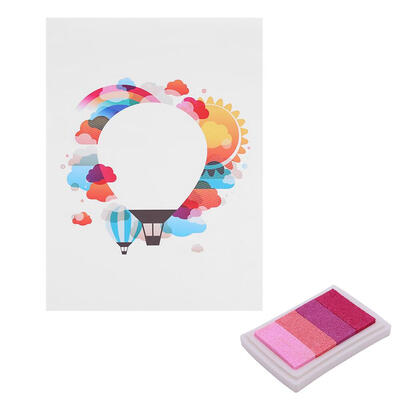 

Hot Air Balloon Fingerprints Signature Books for Personalized Wedding Party