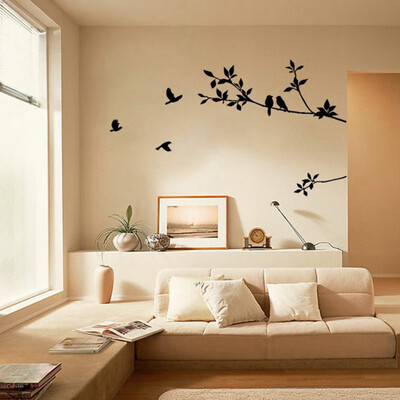 

〖Follure〗Tree Branch Black Bird Art Wall Stickers Removable Vinyl Decal Home BK