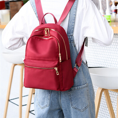 

New Style Women Backpacks Girls Ladies Fashion Rucksack Travel Shoulder College School Zipper Solid Bag Fashion Hot 2019
