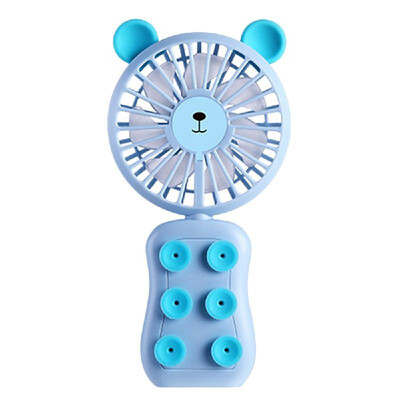 

New USB Portable Mini Rechargeable Handheld Fan Silicone Suction Cup Mobile Phone Bracket Night Light Fan