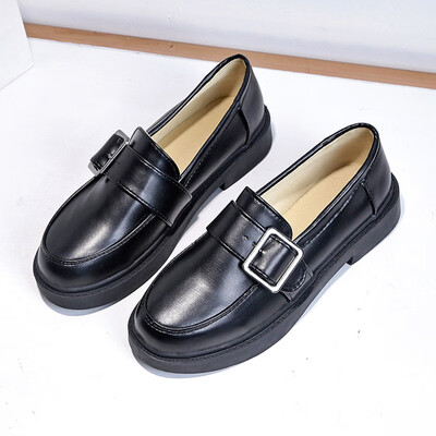 

Small leather shoes female British retro tide spring Korean version of a flat-bottomed one-foot edges leather shoes female shoes s