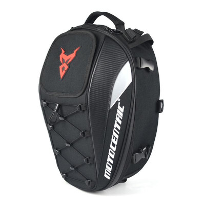 

Motorcycle Seat Bag Dual Use Backpack Motorbike Luggage Helmet Storage Bags Grey