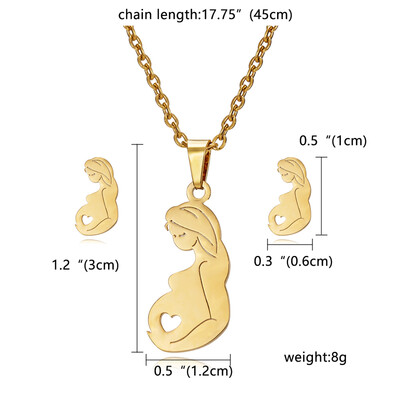 

Charms Jewelry Set Hollow Butterfly Animal Plant Leaves Dragonfly Flowers Pendant Necklace Stud Earrings for Women Gold Color