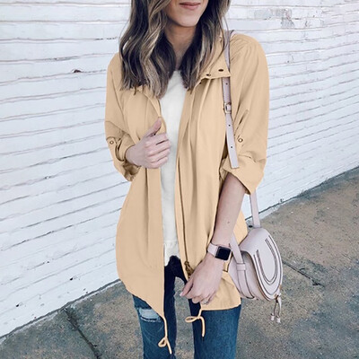 

Toponeto Womens Ladies Cardigan Solid Long Sleeve Pocket Coat Outerwear Trench Coat