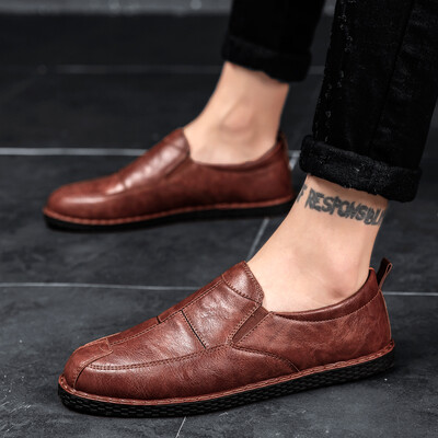 

2019 summer new mens shoes Korean version of the trend of mens British casual small shoes wild lazy driving shoes tide shoes