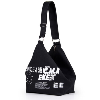 

Tailored Fashion Ladies Canvas Letter Large Capacity Travel Bag Shoulder Bag