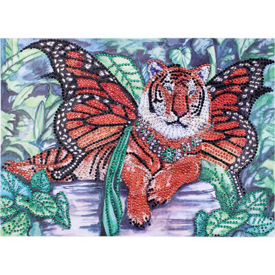 

5D DIY Special Shaped Diamond Painting Novelty Tiger Cross Stitch Embroider