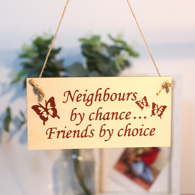 

Gobestart Sign Board Best Friend Friendship Gift Chic Spending Heart Thank You Decoration