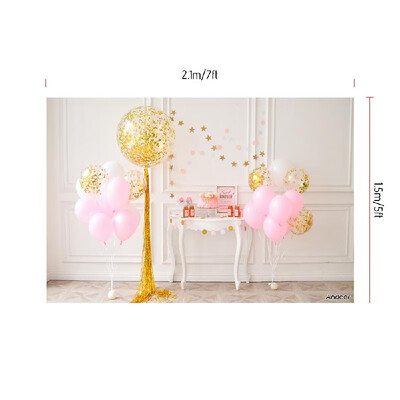 

Andoer 21 15m7 5ft First Birthday Backdrop Balloon Cake Photography Background Baby Kids Photo Studio Pros
