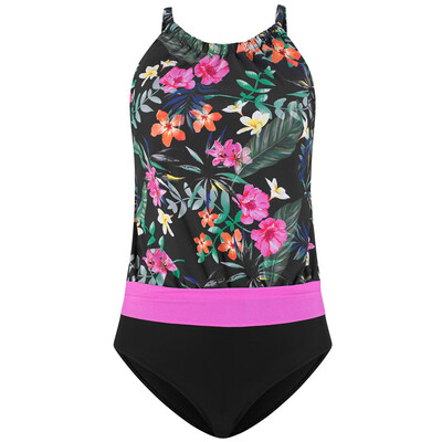 

Roseonmyhand Women Swimwear Bikini Print One Piece Push-Up Padded Bathing Beachwear