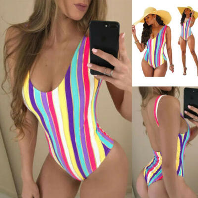 

Sexy Womens Swimsuit Push Up BBikini Swimwear Bathing One Piece Monokini