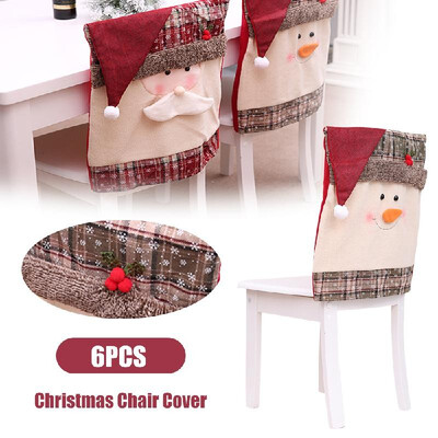 

Christmas Chair Cover Protective Covers for Chairs Christmas Party Seat Cover