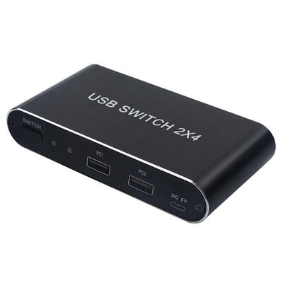

USB Switch 2X4 4 USB Ports USB 20 Sharing 4 Devices HUB for Keyboard Mouse