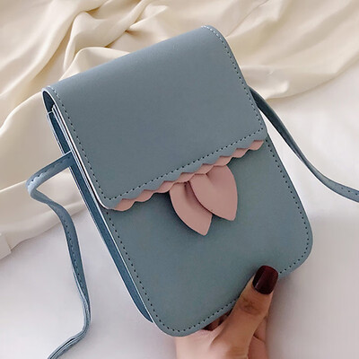 

Cute mobile phone bag girl 2019 new single shoulder zero wallet fashion slant small square bag simple bag