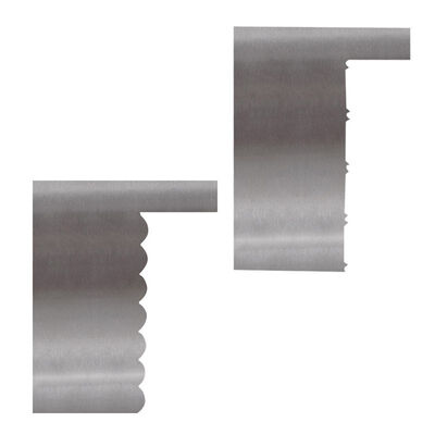 

2PcsSet Stainless Steel Cake Scraper Fondant Mousse Spatula Smoother Blade Home Kitchen Cake Pastry DIY Baking Decorating Tools