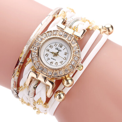 

Womens watches ethnic style pure hand-woven bracelets watch bells retro circle womens fashion watch