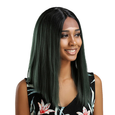 

Gobestart Brazilian Black Lace Front Full Wig Bob Wave Natural Looking Fashion Women Wigs