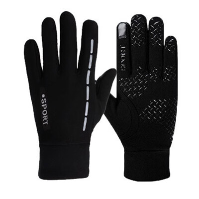 

1 Pair Gloves Outdoor Sports Warm Menwomen Winter Riding Full Finger Fabrics