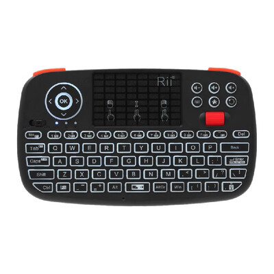 

Rii i4 Mini Wireless Keyboard Bluetooth & 24GHz Dual Modes Handheld Fingerboard Backlit Mouse Touchpad Remote Control Compatible
