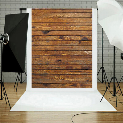 

Gobestart Vinyl Wood Wall Floor Photography Studio Prop Backdrop Background 3x5FT A