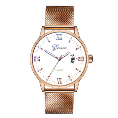 

Gobestart Luxury Watches Quartz Watch Stainless Steel Dial Casual Bracele Watch
