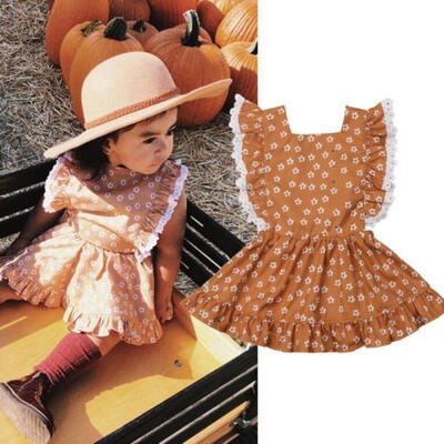 

Princess Dress Toddler Baby Girl Floral Tutu Dress Party Dress Sundress 1-5T