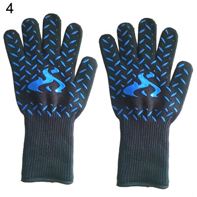 

2Pcs Kitchen High Temperature Resistant Glove Waterproof BBQ Baking Cooking Mitt