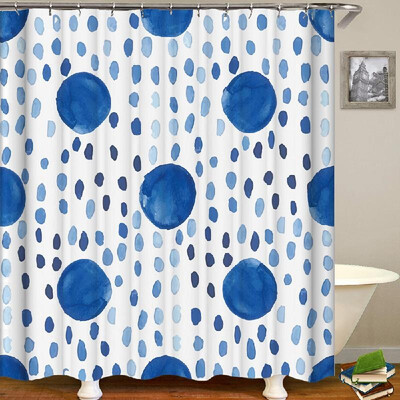 

Shower Curtain Fresh Style Blackout Curtains Waterproof Mildew-proof Bathroom Curtain 71"x71"