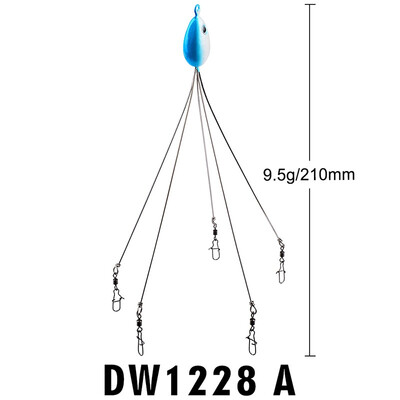 

New Hot Umbrella Fishing Lure Rig 5 Arms Alabama Rig Head Swimming Bait Fishing Group Lure Snap Swivel Fishing Tackle