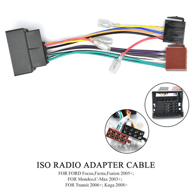 

12-023 ISO Radio Wiring F-Harness Wire Cable Plug Adaptor Stereo