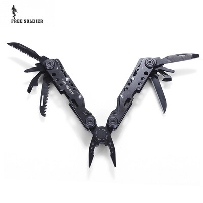 

Free Soldier Outdoor Camping Hiking 12 in 1 Multifunctional Foldable Stainless Steel Needle Nose Plier