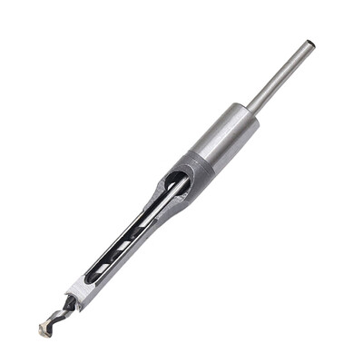 

Siaonvr 10mm Hollow Square Hole Saw Mortiser Chisel Auger Drill Bit Woodworking Tool